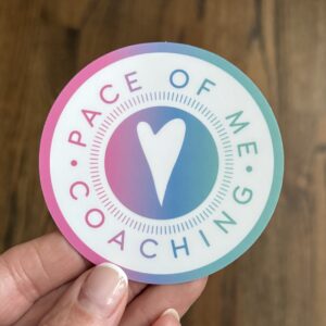 Pace of Me Coaching 3″ Round Sticker